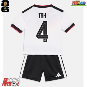 Alemania Jonathan Tah #4 Primera Equipación Niños Mundial 2026 Manga Corta (+ Pantalones cortos)